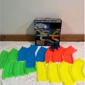 Magic Tracks Glow in Dark Race Track Set Kids Easter Gift Light Up Toy